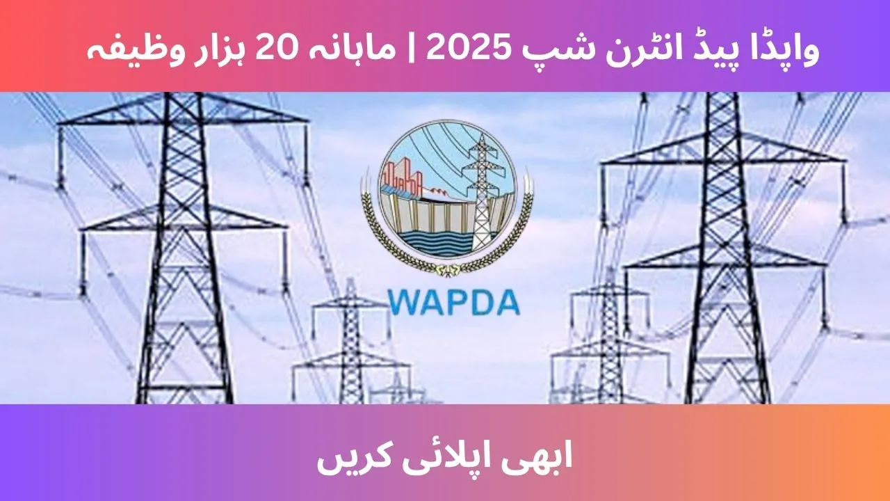 Students participating in WAPDA Paid Internship Program 2025