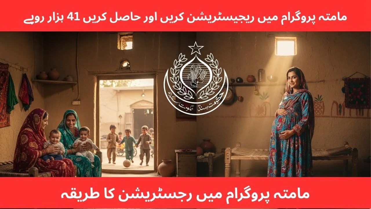 سندھ میں ممتا پروگرام 2025 کے تحت حاملہ خواتین کو مالی امداد، غذائیت اور صحت کی سہولتیں فراہم کی جا رہی ہیں تاکہ ماں اور بچے کی صحت بہتر بنائی جا سکے۔