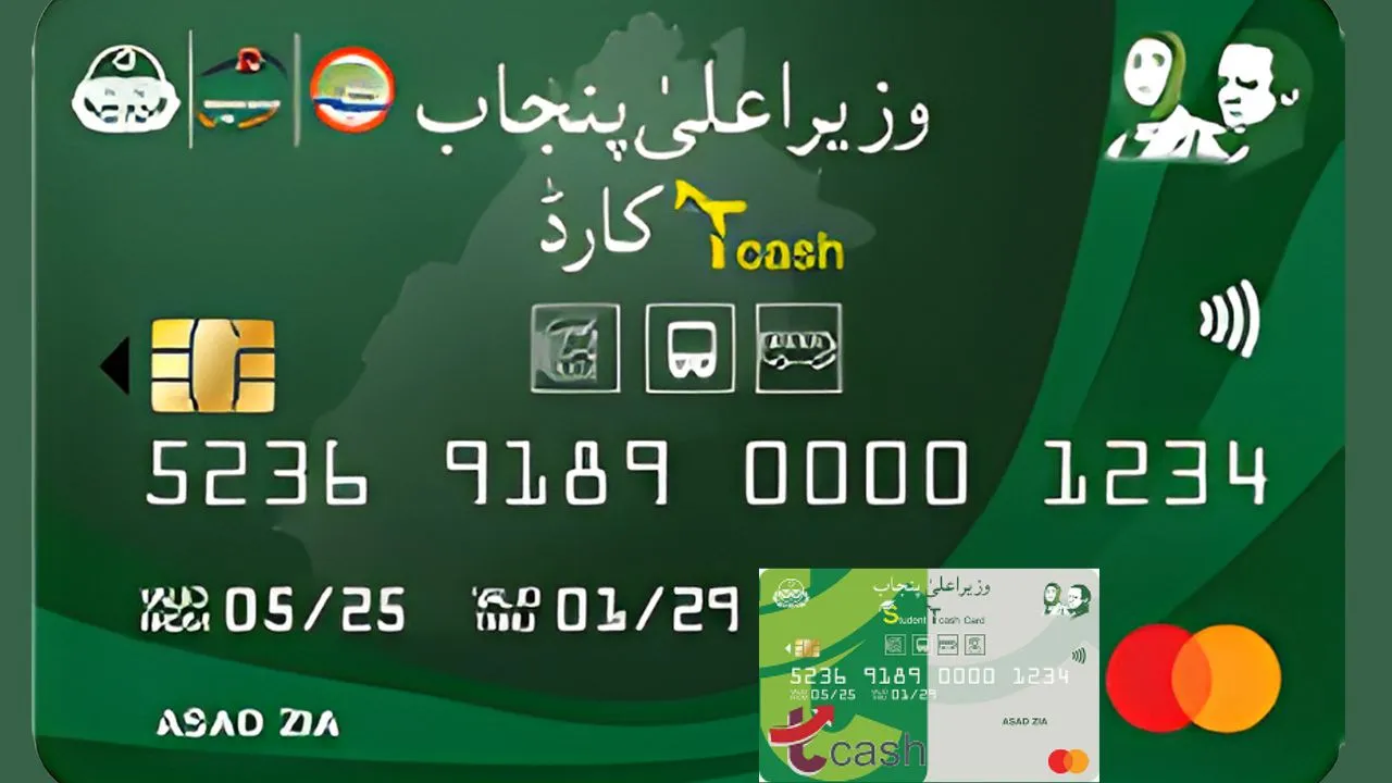 CM Punjab T-Cash Card enabling cashless fare payment on Metro Bus, Orange Line and Speedo Bus in Punjab