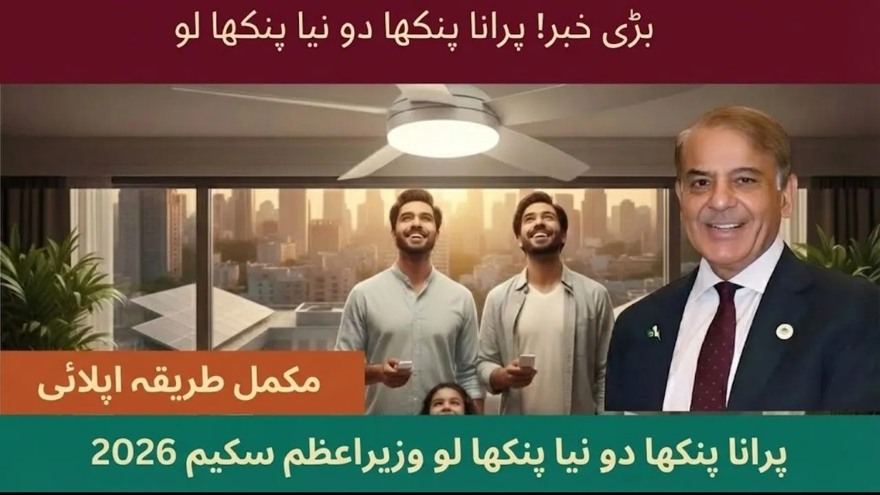 Government of Pakistan Energy Efficient Fan Scheme 2026 providing DC inverter fans on interest-free installments to reduce electricity bills