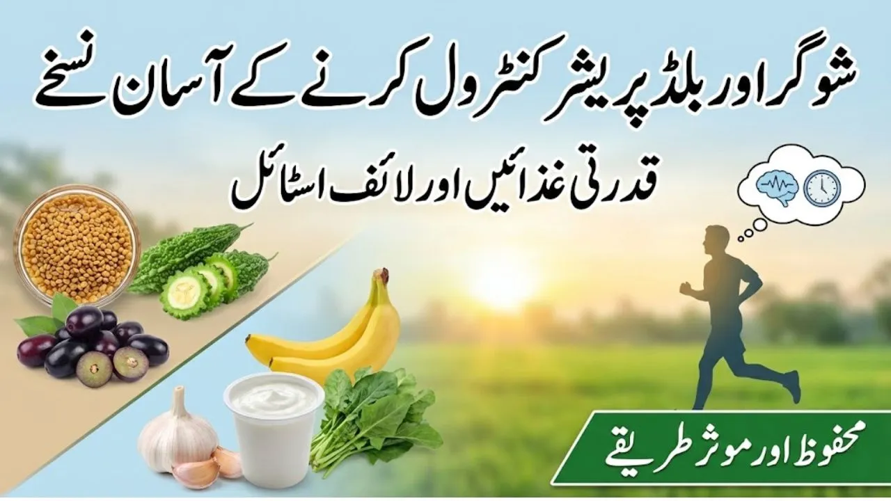 sugar aur blood pressure control karne ke aasan nuskhe, desi ilaj, qudrati tareeqay, sehatmand lifestyle