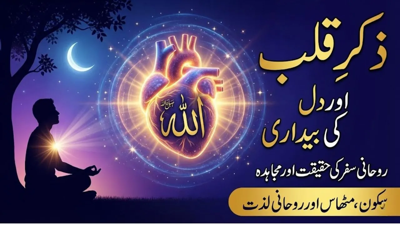 zikr e qalb, mujahida aur Allah ke zikr se dil ki rohani bedari ka amal